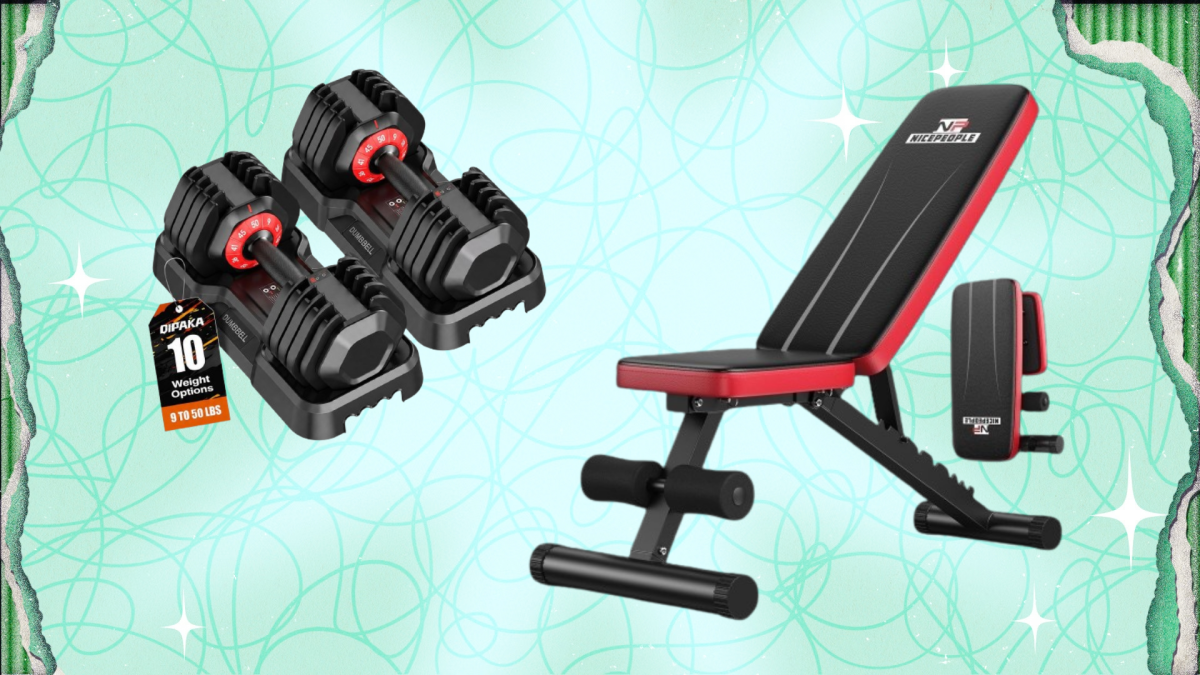 Adjustable Dumbbells and Weight Bench on Sale for Prime Day