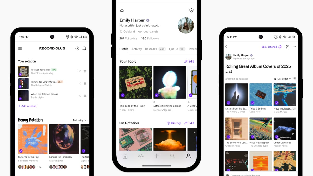 Record Club: A Letterboxd-Style App for Music Lovers